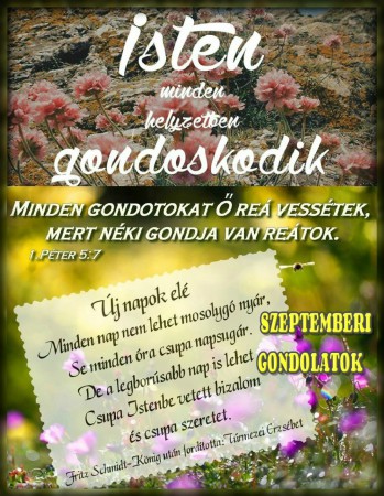 2018 - szeptember hónap gondolatai